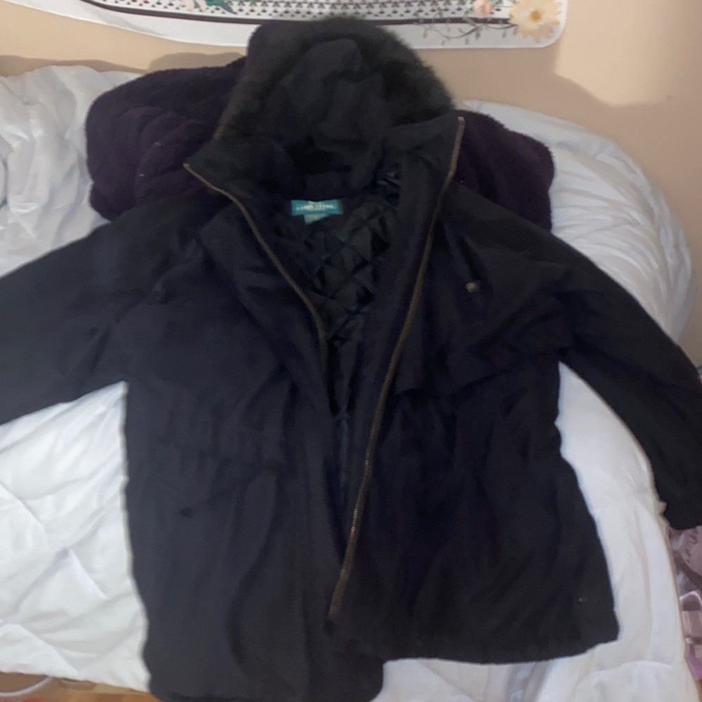 Vintage Black Larry Levine coat